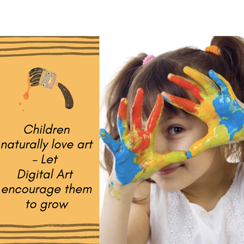 Children naturally love art 